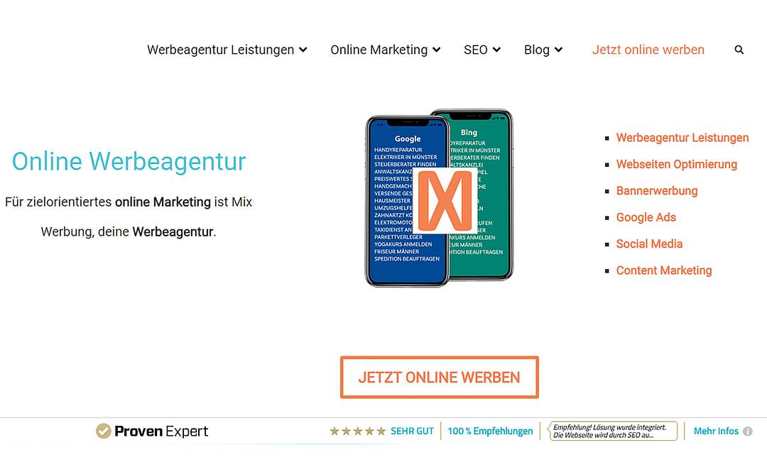 // Werbeagentur Mix-Werbung.de cover